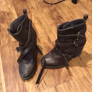 Brown booties